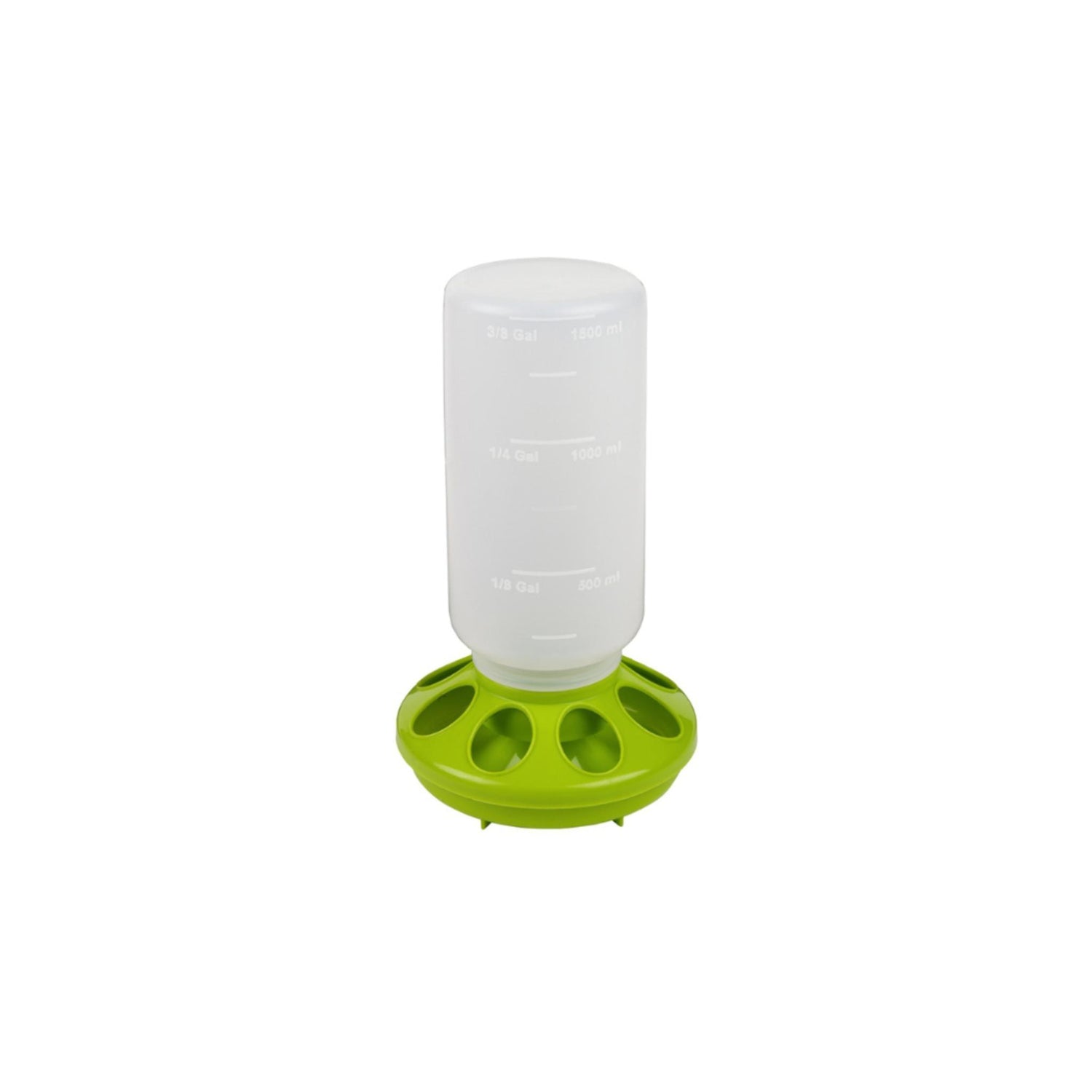 Gaun 1.5KG Chick Feeder with green base

