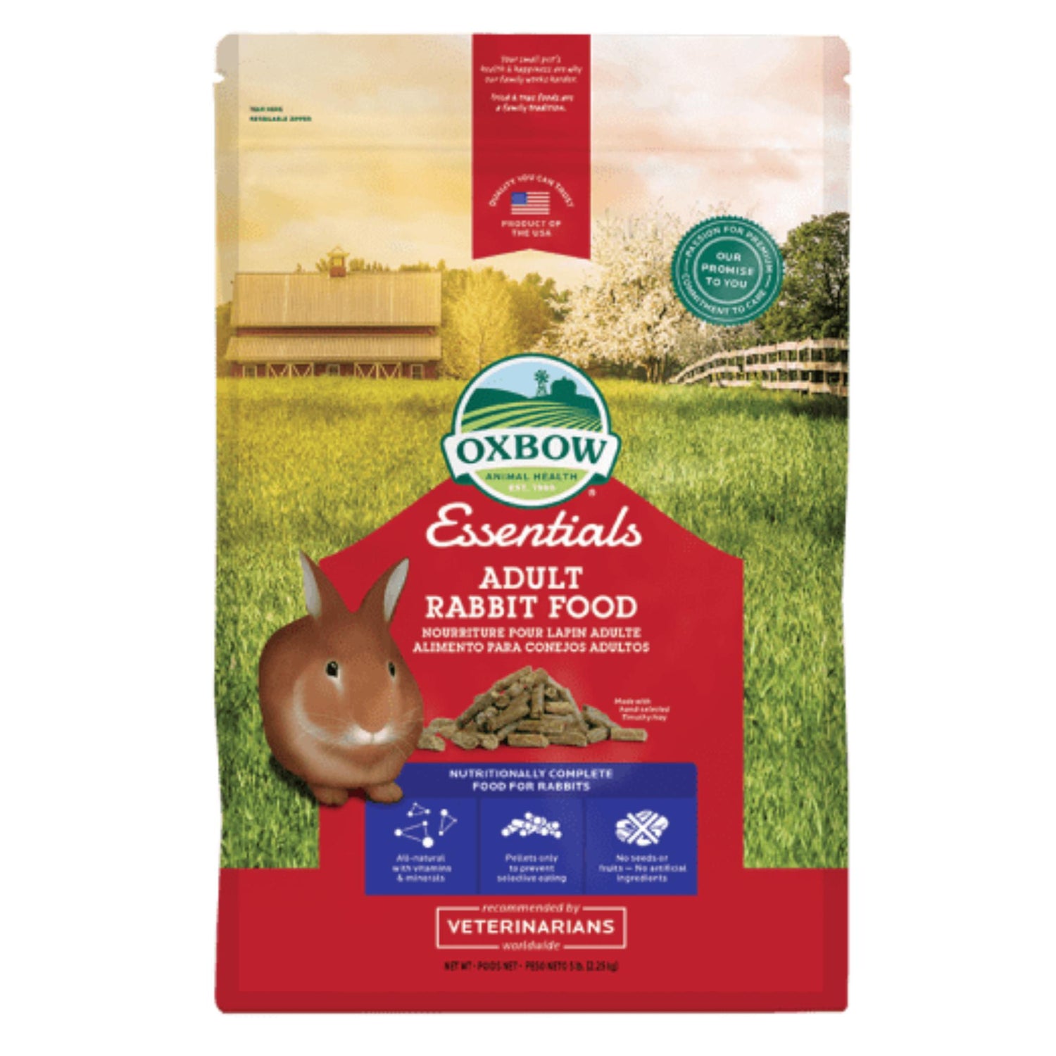 Oxbow Essentials Adult Rabbit Food 2.25kg