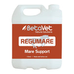 A bottle of BetaVet Regumare Mare Support, with product information and branding visible.