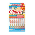 Box of Churu Tuna Seafood Variety cat treats on a white background