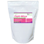 Bag of Opti-Mize horse feed supplement with NPG Health branding on a white background
