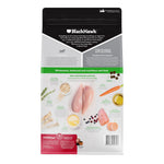 BlackHawk dog food package with ingredients and branding details.