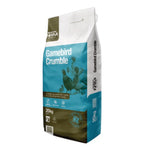 Bag of Gamebird Crumble feed on a white background
