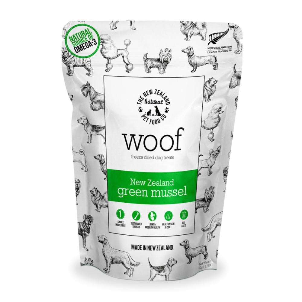Woof Green Lipped Mussel Dog Treats