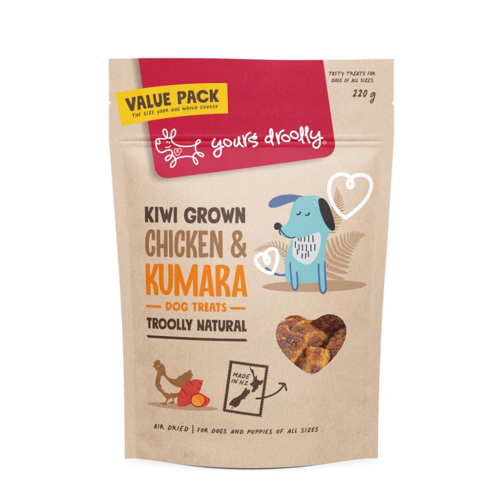 Yours Droolly Kiwi Grown Treats - Chicken & Kumara
