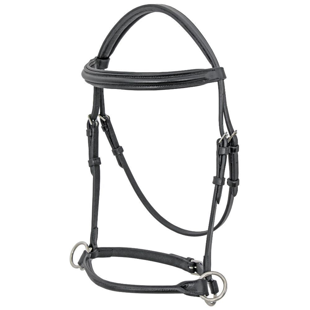 Platinum Bitless Bridle Black