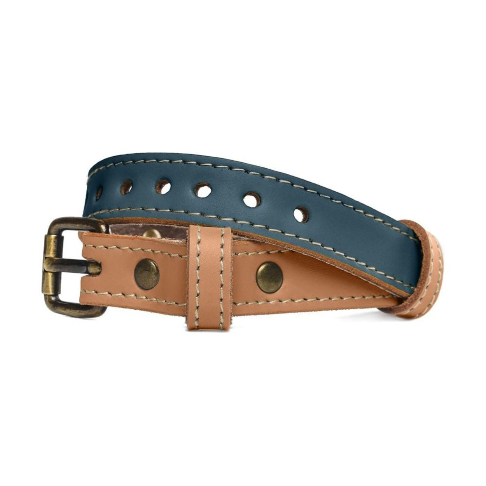 pawdel-handcrafted-leather-dog-collar-lapis-blue