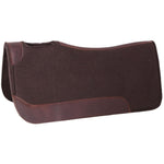 Double-hill-contoured-synthetic-western-pad-brown