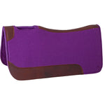 Double-hill-contoured-synthetic-western-pad-purple