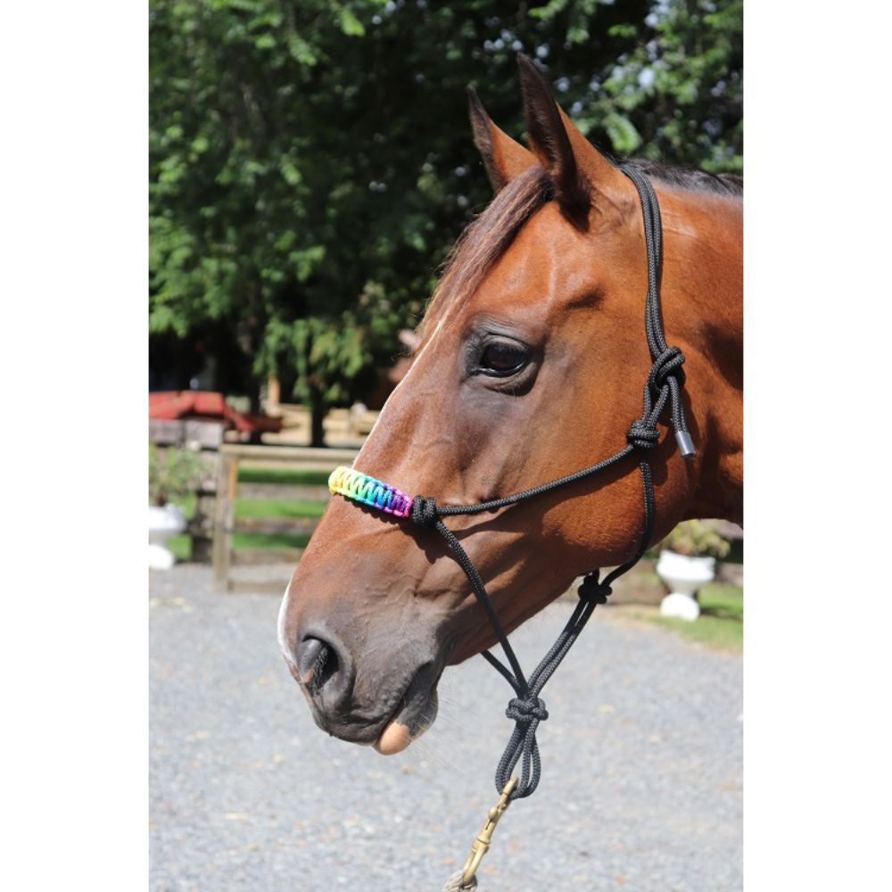 Rainbow Padded Nose Rope Halter