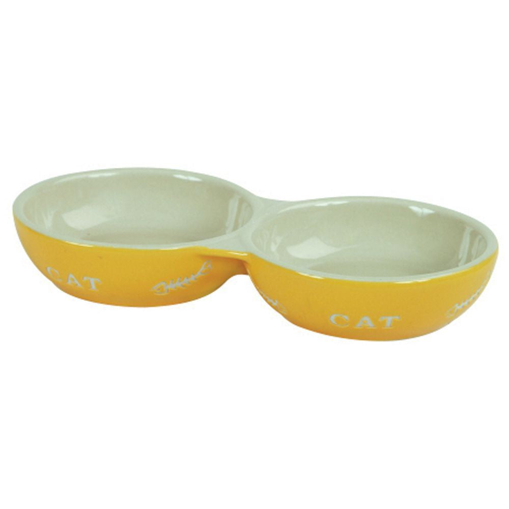 Glazed-Ceramic-Cat-Twin-Cat-Bowl