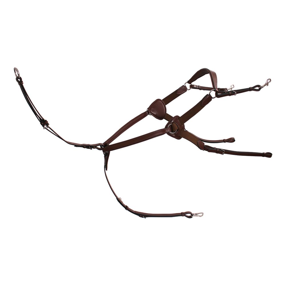 Platinum 5 Point Breastplate Brown