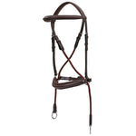 Platinum Bitless Bridle Brown