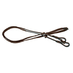 Platinum Soft Padded Leather Reins Brown