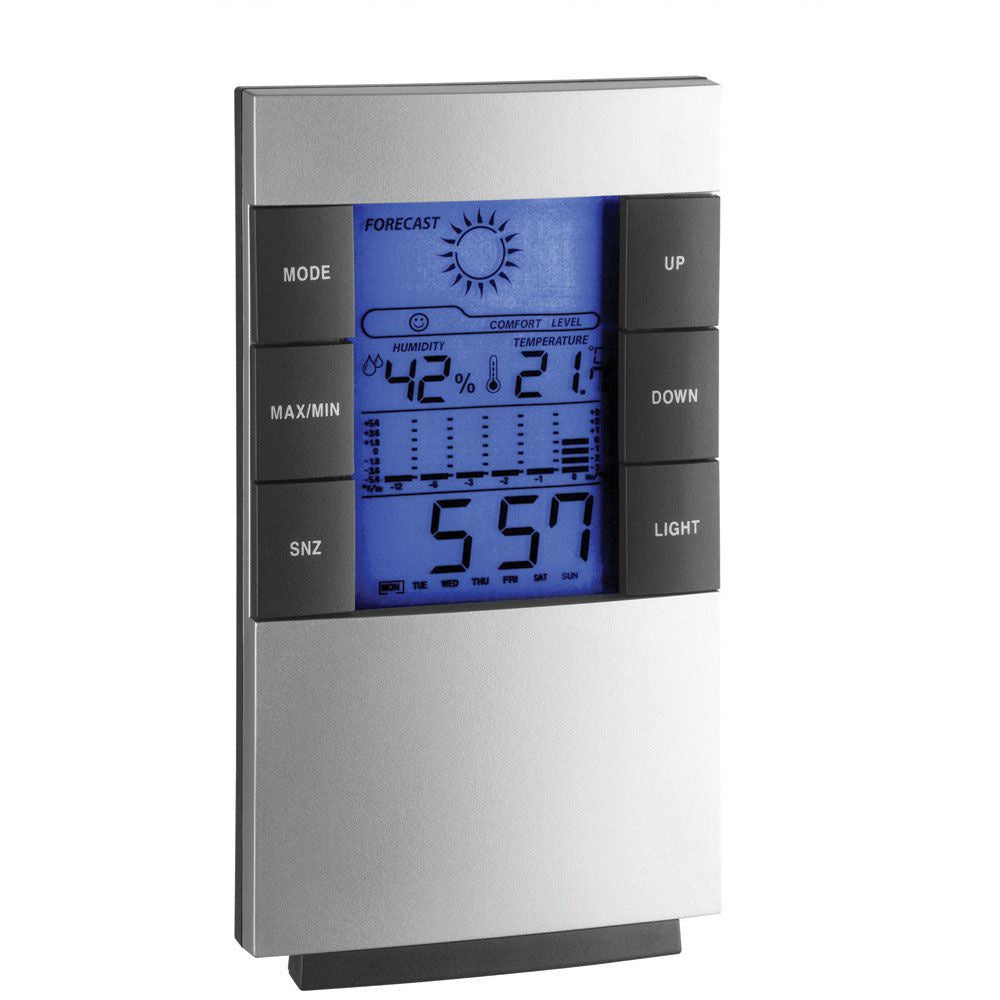 Weather Station Indoor Digital Silver