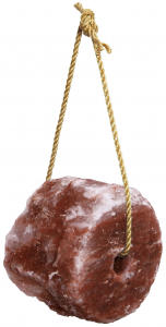 HIMALAYAN ROCK SALT BLOCK ON ROPE
