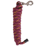 flair-deluxe-nylon-leadrope-burgundy-gold