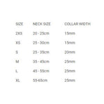 oxford-blush-dog-collar-size-chart