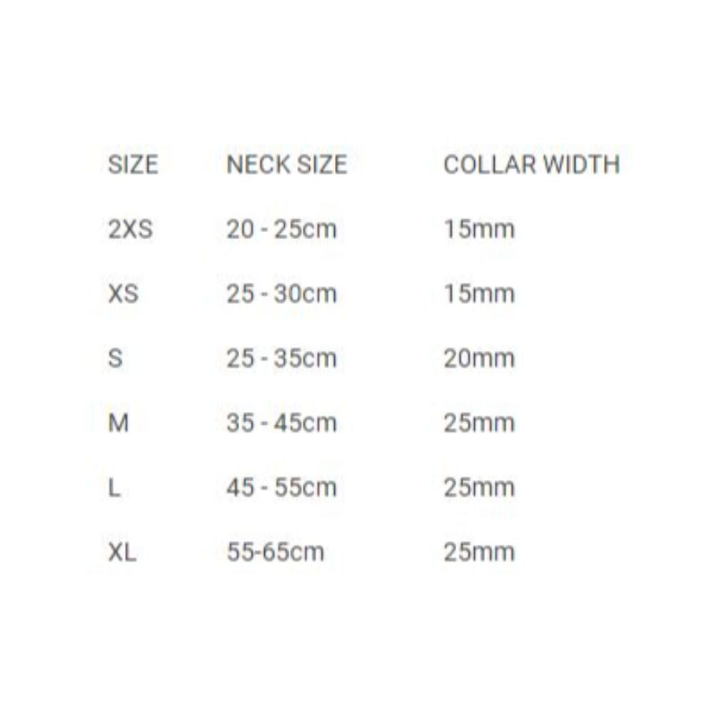 oxford-blush-dog-collar-size-chart