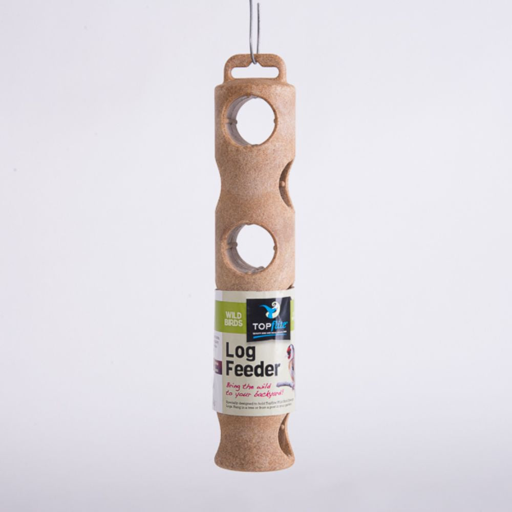 Topflite Wild Bird Log Feeder