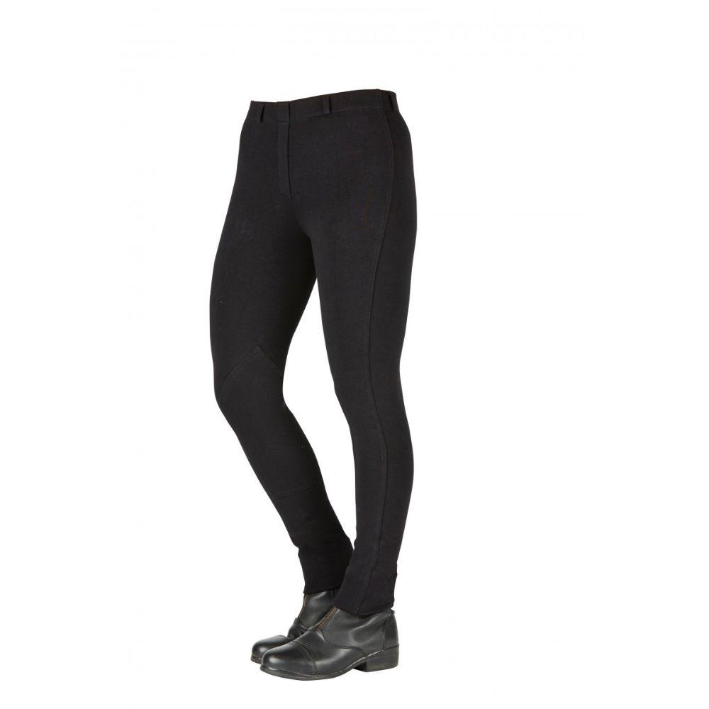 weatherbeeta saxon cotton pull on jodhpurs II Black